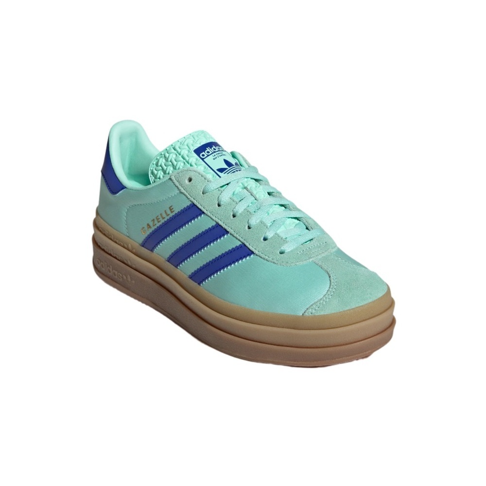 Adidas Women's Gazelle Mint and Blue Sneakers size 7.5 - Picture 4 of 12